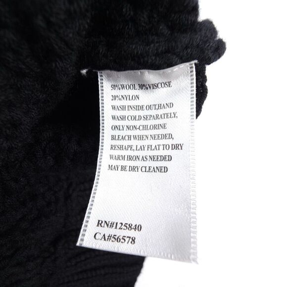 NEW Intermix Wool Dahlia One Shoulder Balloon Sleeve Bobble Cable Knit Sweater - Picture 7 of 7